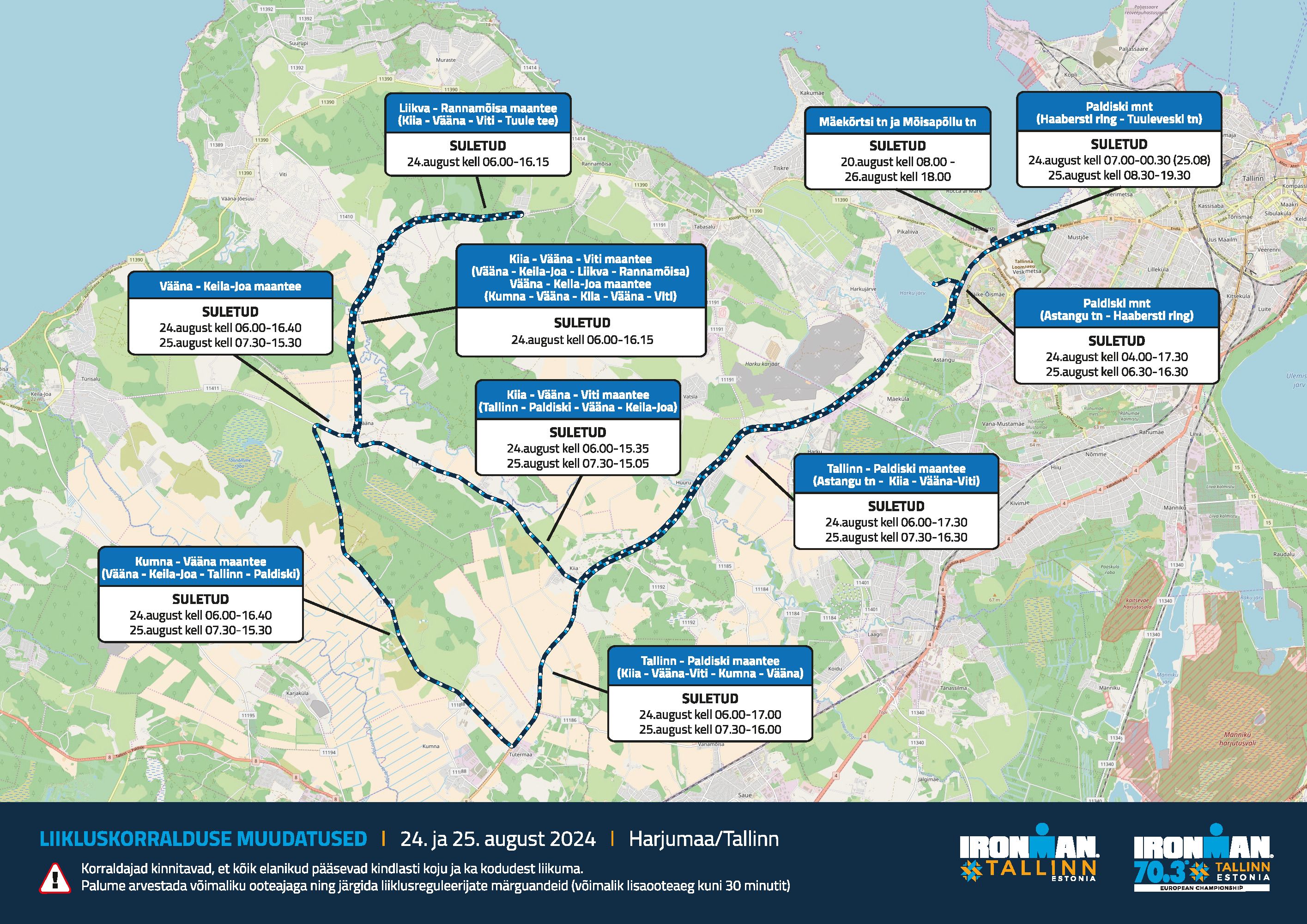  IRONMAN Tallinn to bring temporary traffic and public transport changes 